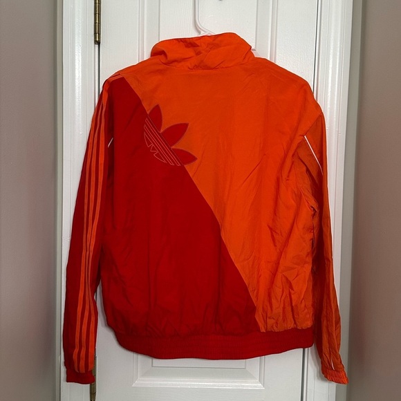 Adidas Women’s Japona TT Track Jacket XS Red Orange Adicolor Zip Windbreaker NWT - Picture 5 of 10